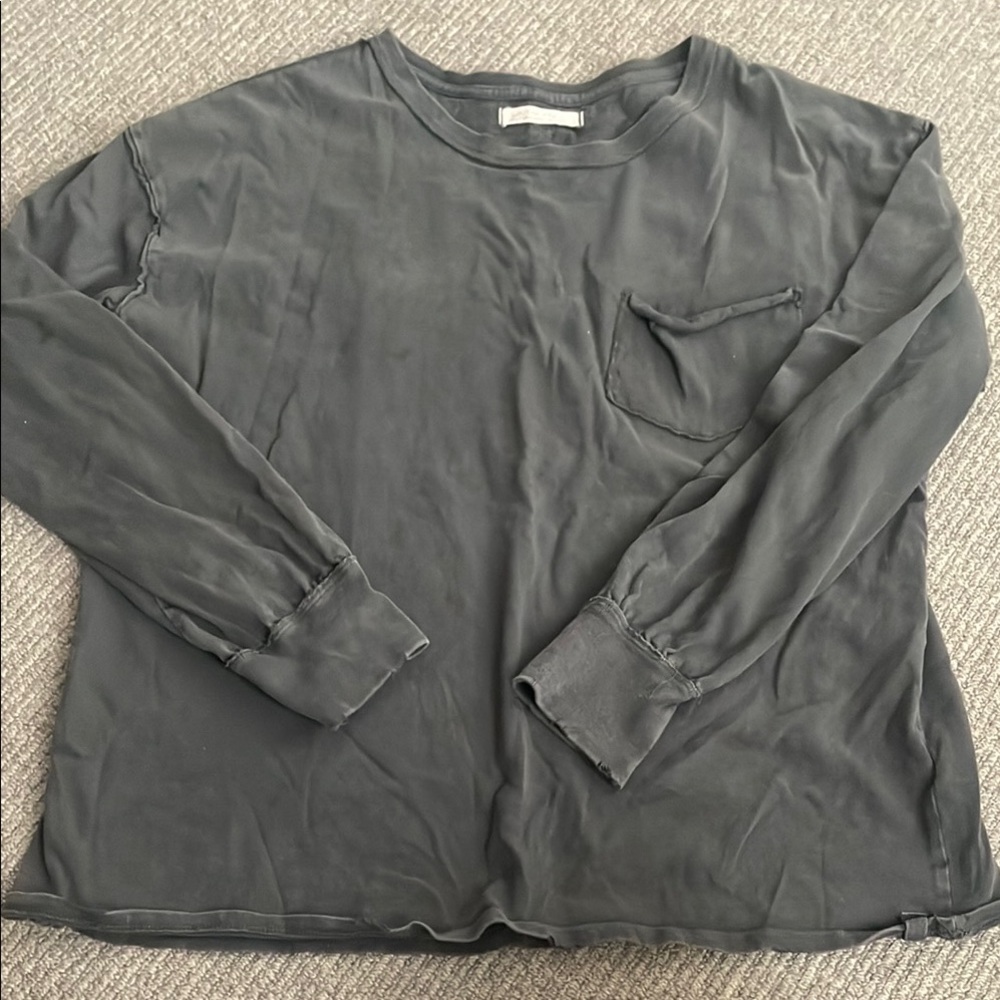 We the free faded black Long Sleeve Top